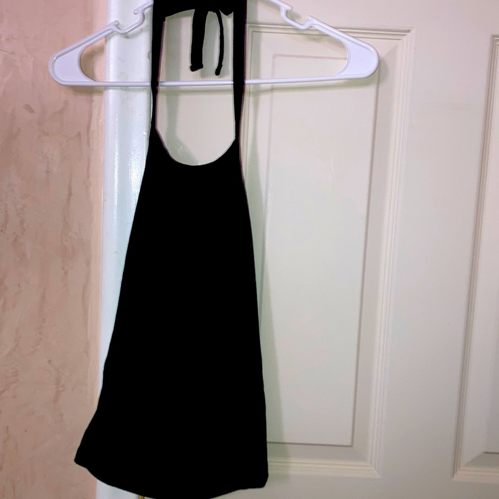 black halter top